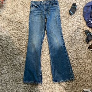 Zara flare dark wash jeans